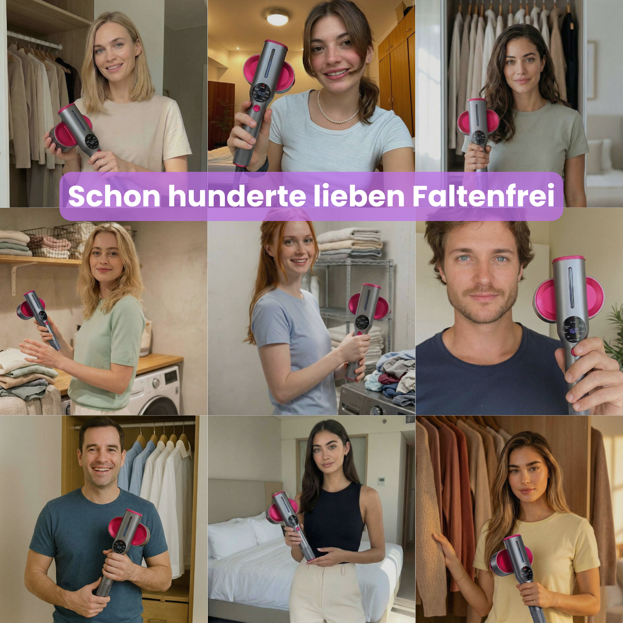 Faltenfrei | 2-in-1 Dampfglätter